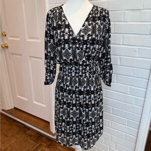 Daniel Rainn black and white dress